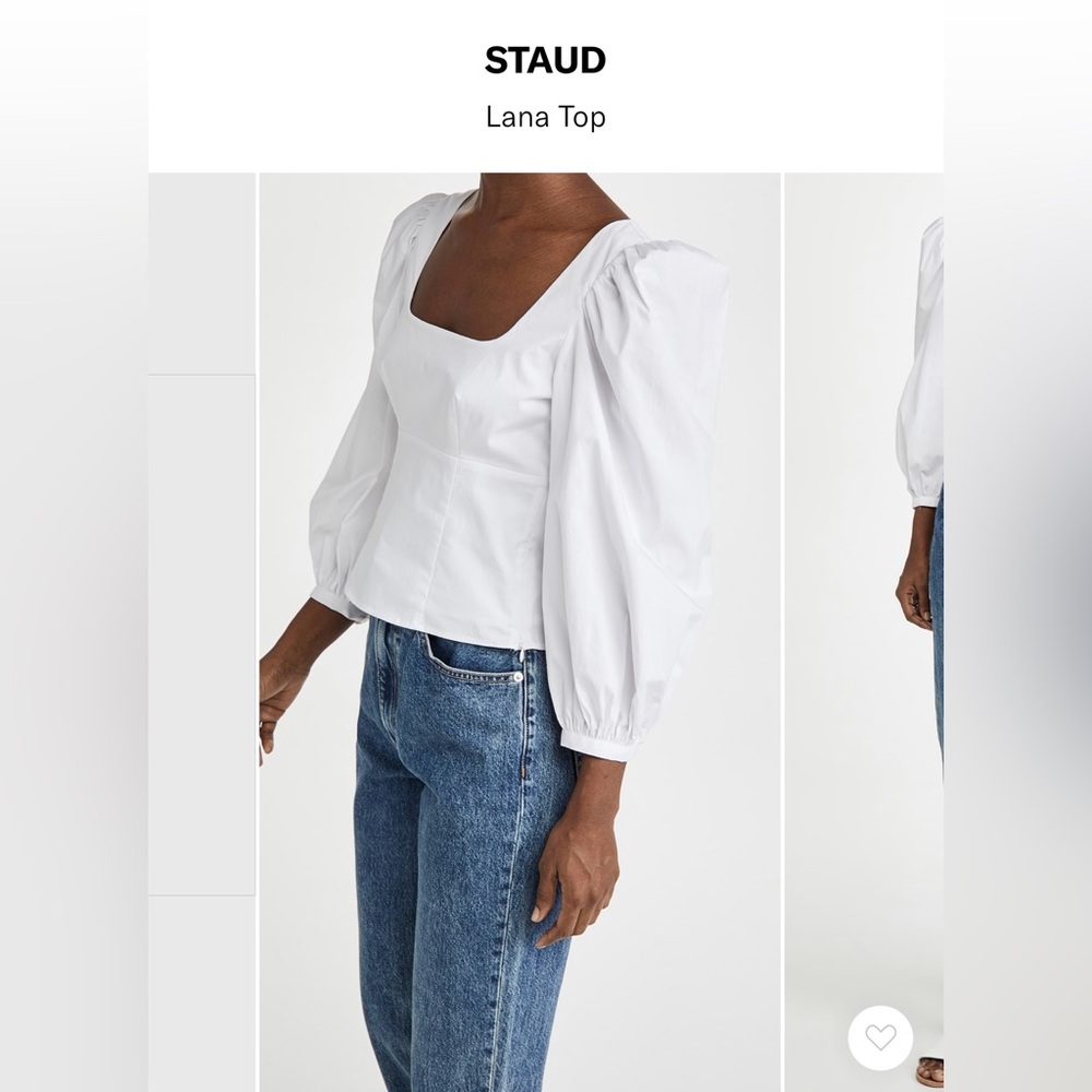 Staud Lana Top in White Size 8